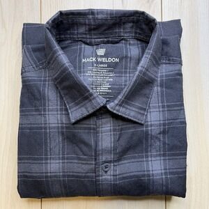 Mack Weldon Merino Wool Blend Flannel Long Sleeve Button Up Shirt Mens XL Plaid